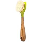 Full Circle Be Good Kitchen Dish Brush with Bamboo Handle, Single Brush, Green