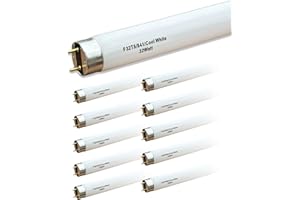 (10 Pack) 1.2M F32T8/841 Fluorescent Tube Light Bulb, 4 Foot 32Watt/TL841 CW Cool White 4100K, 800 Series High CRI 86, 2800 L