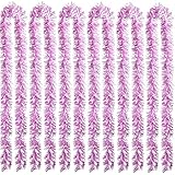 Sumind 6 Pieces Valentines Day Tinsel 39.4 Feet Metallic Pink Garland Glittering Banners Hanging Decoration for Wedding Party Supplies
