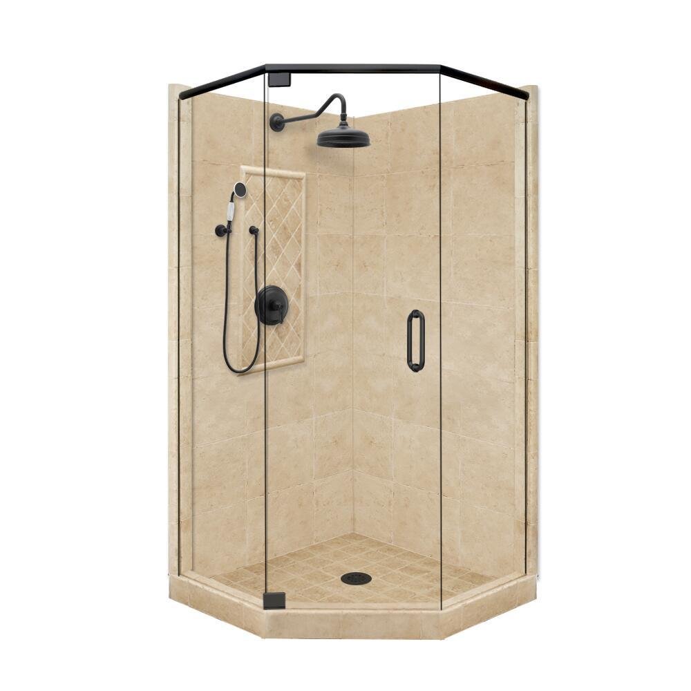 Grand NeoAngle Door Shower Enclosure Size 60" L x 30" W, Trim Finish
