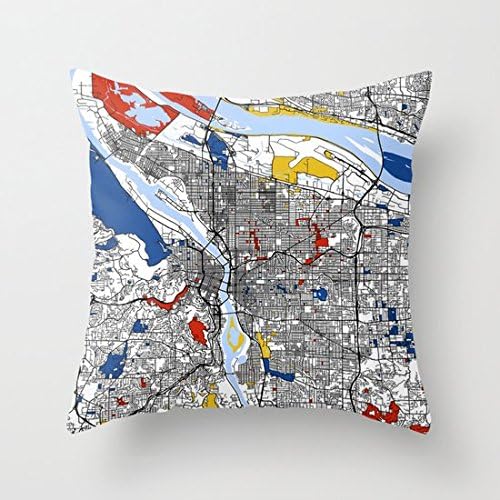 Decorative Square Pillow Case Cushion Cover 24X24 Inches Portland