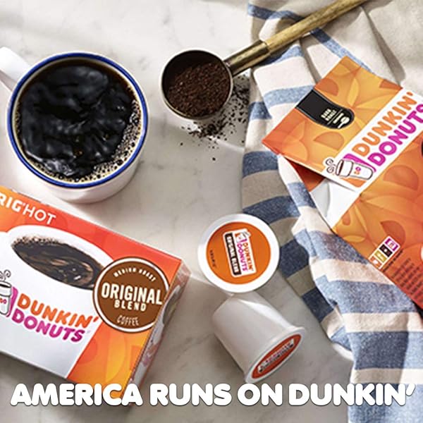 DUNKIN’ DONUTS DUNKIN’ DARK K-CUP PODS, DARK ROAST, FOR KEURIG BREWERS, 10 COUNT