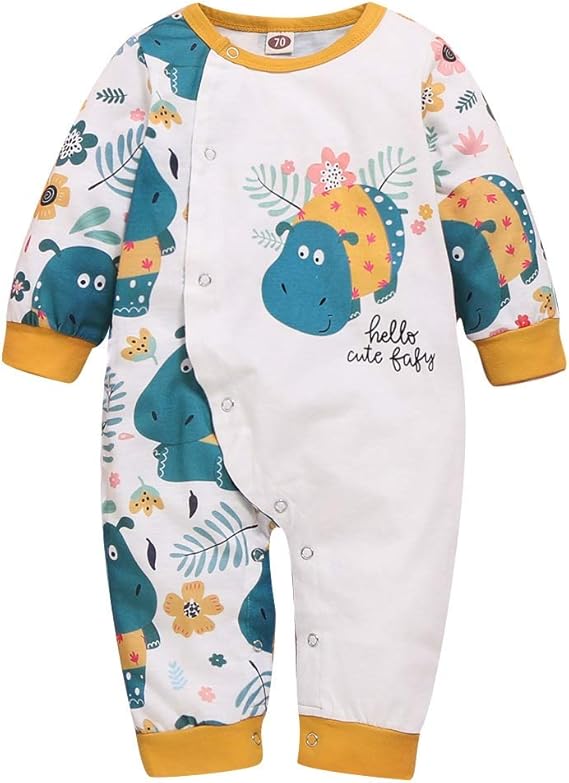 Amazon Co Jp Mexiaoyou ベビー 服 男の子 ロンパース 前開き カバーオール 赤ちゃん 可愛い 総柄 丸首 90 肌着 寝巻き 部屋着 ギフト 服 ファッション小物