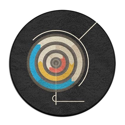 Amazon Com 23 6 Round Area Rug Non Slip Darts Target Floor