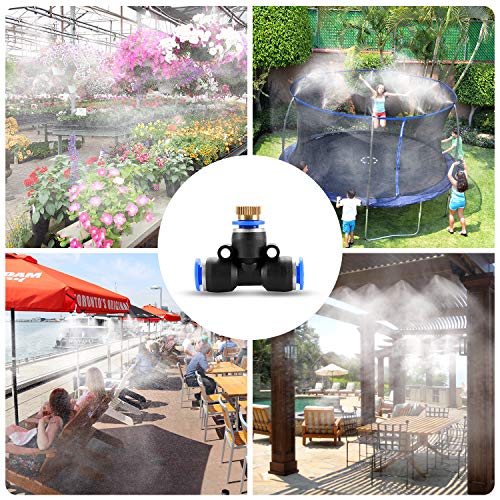 2 HOMENOTE+Misting+Cooling+Greenhouse+Trampoline