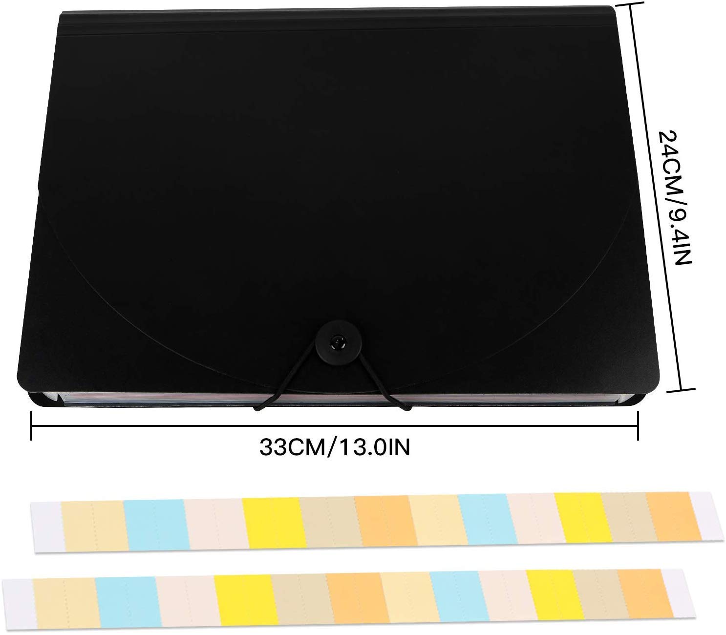 Trieur A4 - Trieur Papiers Organiseur Documents Trieur Extensible Accordéon Document Avec Plastique Fichier de ABC life (24 poches)