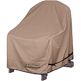 ULTCOVER Waterproof Patio Adirondack Chair Cover for Outdoor Chair Size Upto 32W x 35D x 36H inch