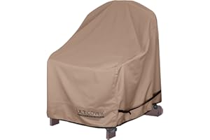 ULTCOVER Waterproof Patio Adirondack Chair Cover for Outdoor Chair Size Upto 32W x 35D x 36H inch