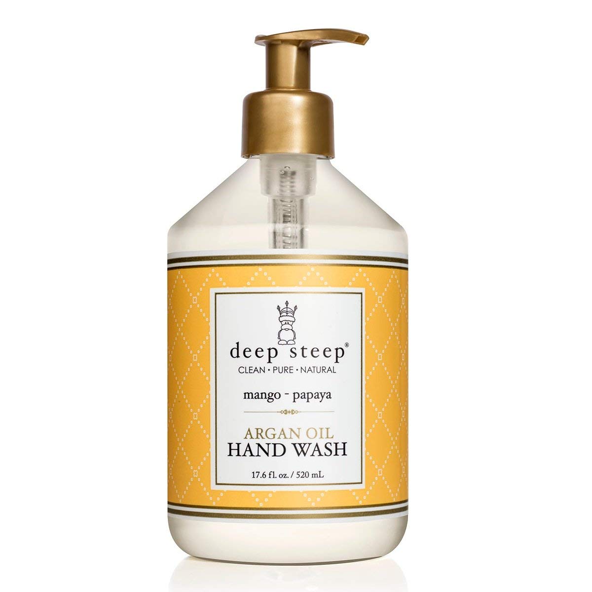 Deep Steep Argan Oil Liquid Hand Wash, Mango Papaya, 17.6 Fluid Ounce : Beauty