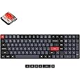 Keychron K17 Pro Wireless/Wired Custom Mechanical Keyboard Ultra-Slim 96% Layout QMK/VIA Programmable Knob RGB Backlight with Hot-Swappable Low-Profile Gateron Red Switch for Mac Windows Linux