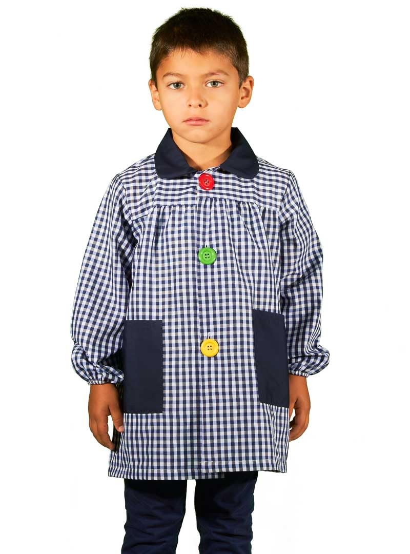 KLOTTZ Children's painting apron for nursery. - Blue - Small