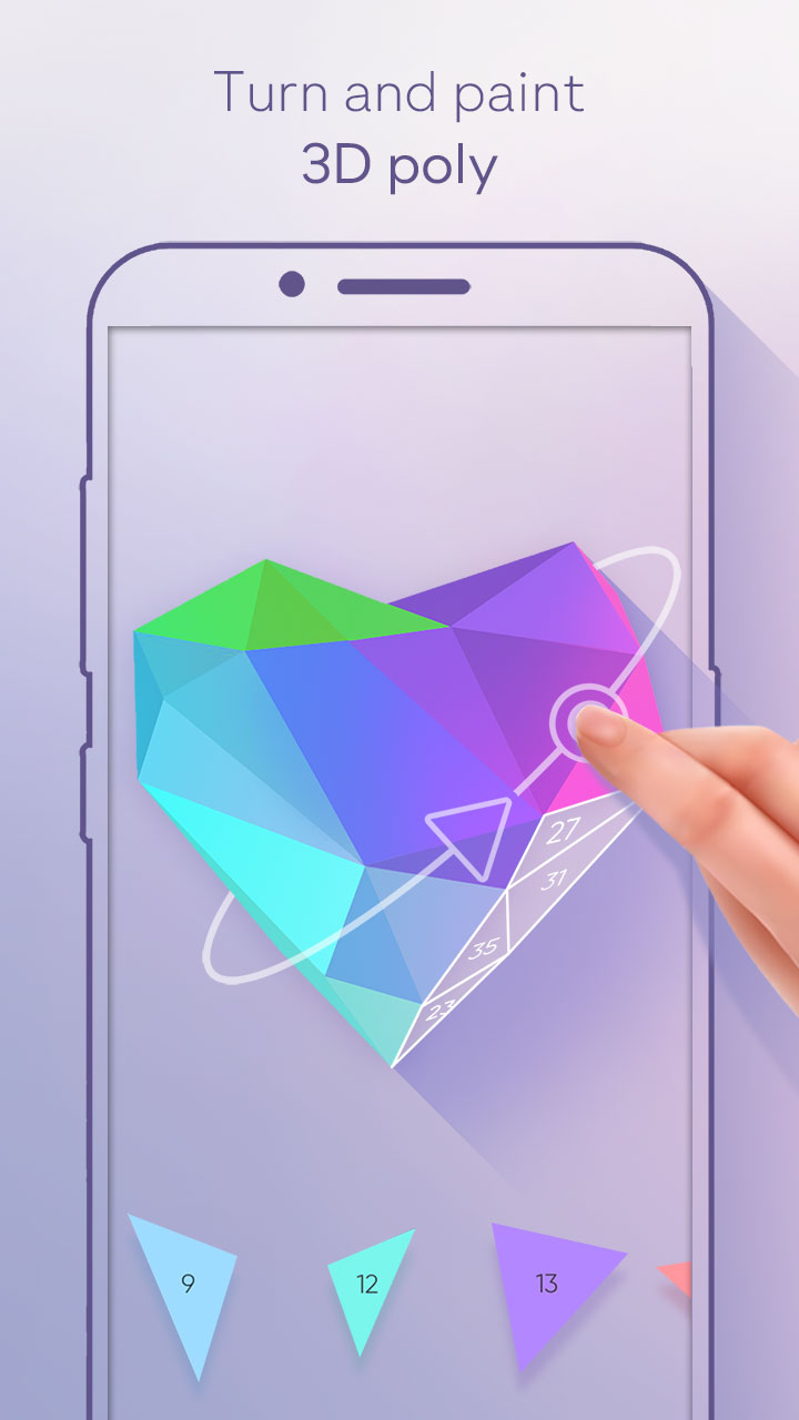 low poly 3d art: paint by number - Thumbnail 4