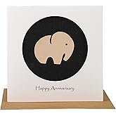 Camellia Bees 14 year wedding, Ivory Anniversary Card For Her Him, Handmade Card for Happy Couple, Wife, Husband (14th)