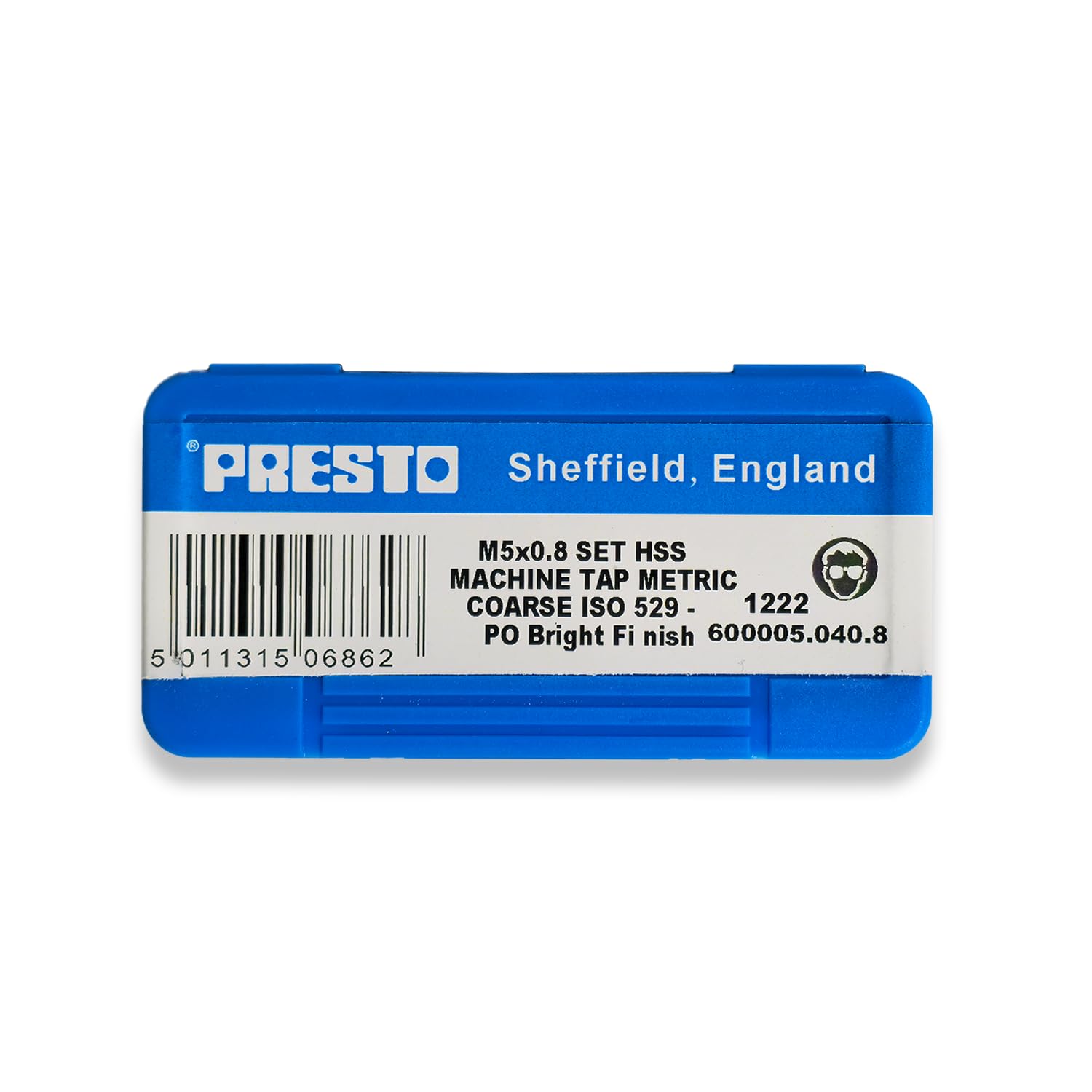 Presto 600005.040.8 M5x0.8 Metric Coarse Hand Tap Set (Pack of 3)