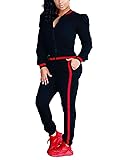 Casual Long Sleeve Zip Up Jacket and Pants