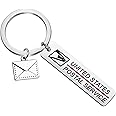 FAADBUK Post Office Keychain Postman Gift Postal Jewelry Gifts for Postal Staff