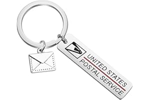 FAADBUK Post Office Keychain Postman Gift Postal Jewelry Gifts for Postal Staff