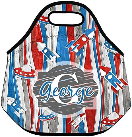 Personalized Lunch Bag for Kids Spaceman Dream Lunch Tote for Boys Custom Name on Lunch Tote Fashionable Reusable Insulated Neoprene Lunch Bag Back to School Lunch Tote Gifts