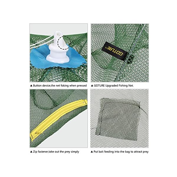 YOGAYET-Portable-Folded-Fishing-Net-Landing-Net-Fish-Shrimp-Minnow-Crayfish-Crab-Baits-Cast-Mesh-Trap YOGAYET-Portable-Folded-Fishing-Net-Landing-Net-Fish-Shrimp-Minnow-Crayfish-Crab-Baits-Cast-Mesh-Trap