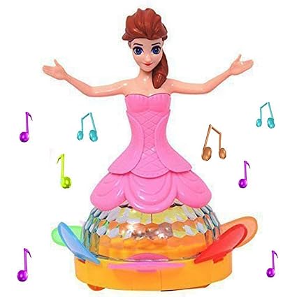 Shopme store Dream Princess Doll with Music and 4D Lights for Kids - Random Color (Lotus Doll)