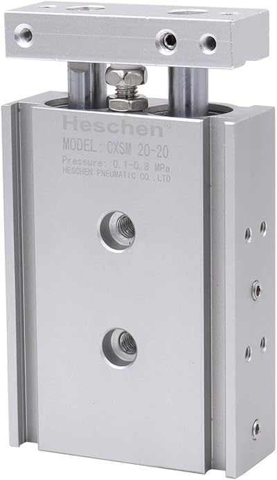 Heschen CXSM 20-20 Double Rod Guided Pneumatic Slide Cylinder 20mm Bore 20mm