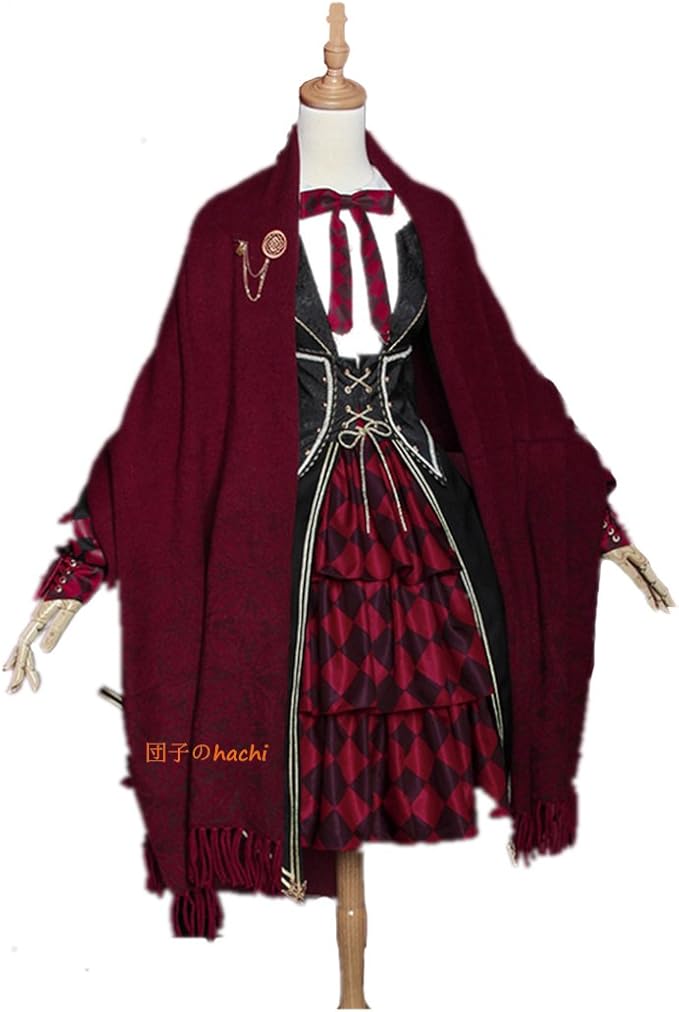 刀剣乱舞 とうけんらんぶ コスプレ 加州清光 かしゅうきよみつ コスチューム 6点セット ドレス メイド服 ワンピース 同人 洋装風 シャツ無 L 服装セット コスプレ 仮装 通販 Amazon