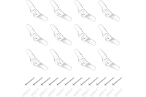 uxcell 12Pcs 55x11mm Blind Cord Cleats, Blind String Safety Rope Plastic Holder, Window Cord Hooks with Screws for Curtains S