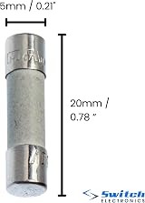 Switch Electronics 3.15A 20mm Ceramic Quick Blow Fuse Pack of 10 view 2