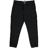 X RAY Jogger-Style Stretchy Colored Cargo Pant (4-18), Casual Tapered Pants for Boys,