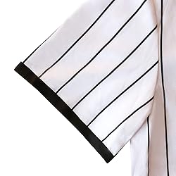 HOPSHION 17 Stripes Baseball Jersey Short Sleeve