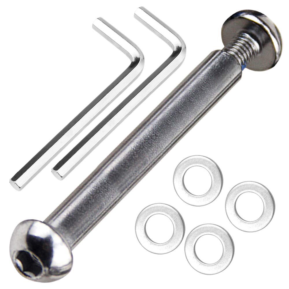 OTFAITP M8 8mm x 28mm-86mm Scooter Front Rear Axle Bolt 8.8 Grade Carbon Steel for Stunt Scooter Dash Teen/Adult Kick Scooter-800+lb Capacity