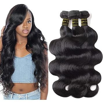 Amazon Com Brazilian Body Wave Human Hair 3 Bundles 20 22 24