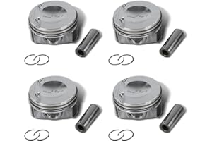 COPACHI 4x Engine Piston Ring Set Φ21mm 06H107065AM Compatible with Passat Tiguan Jetta Golf GTI 2.0T TT A3 A4 Q5 2.0L After-Market Parts