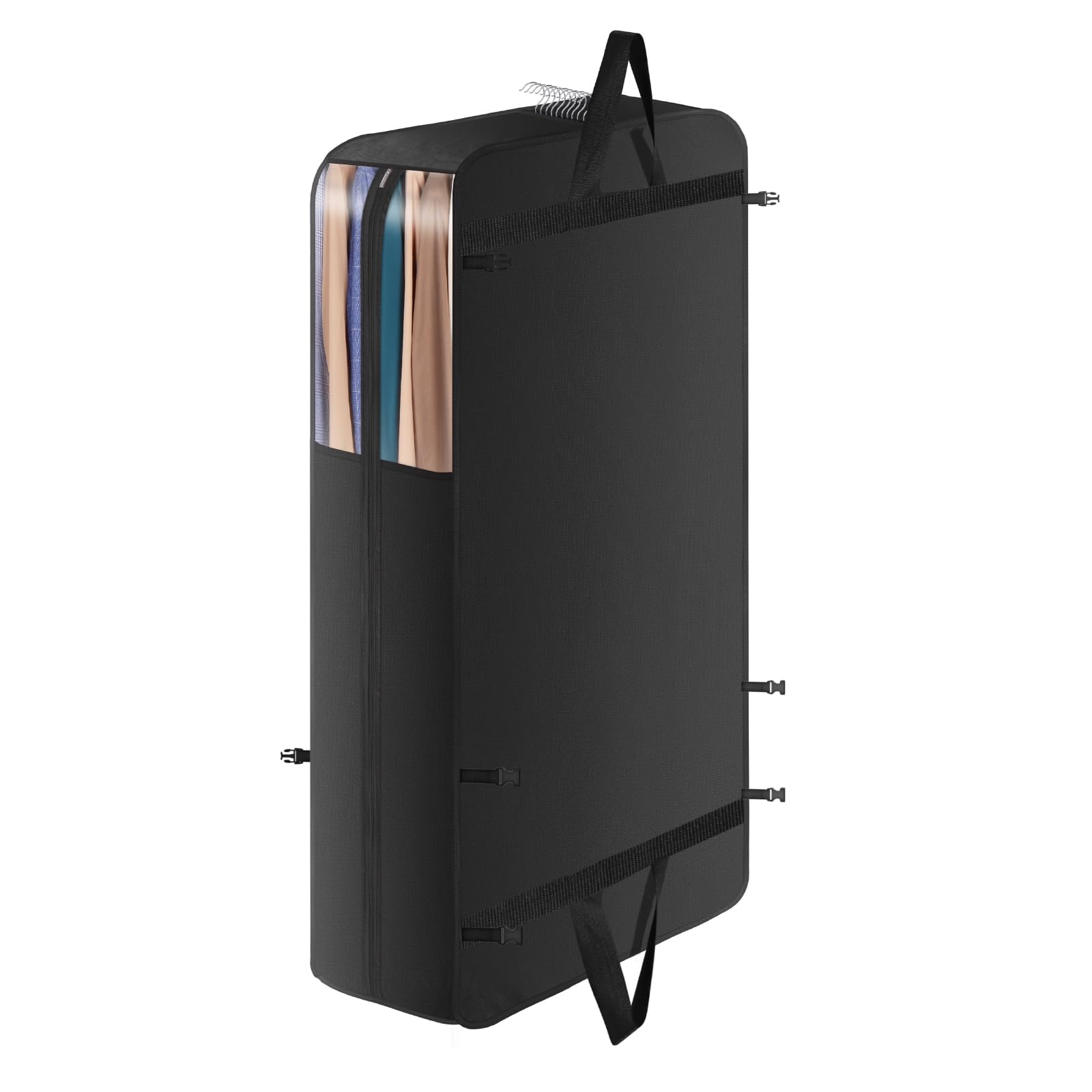 KEEGH Suit Carriers for Men for Travel 50" Heavy Duty Suit Cover with Handles and Buckle Straps Clothes Covers Protector Bags for Moving Breathable Garment Bags for Clothes, Coat, Jacket