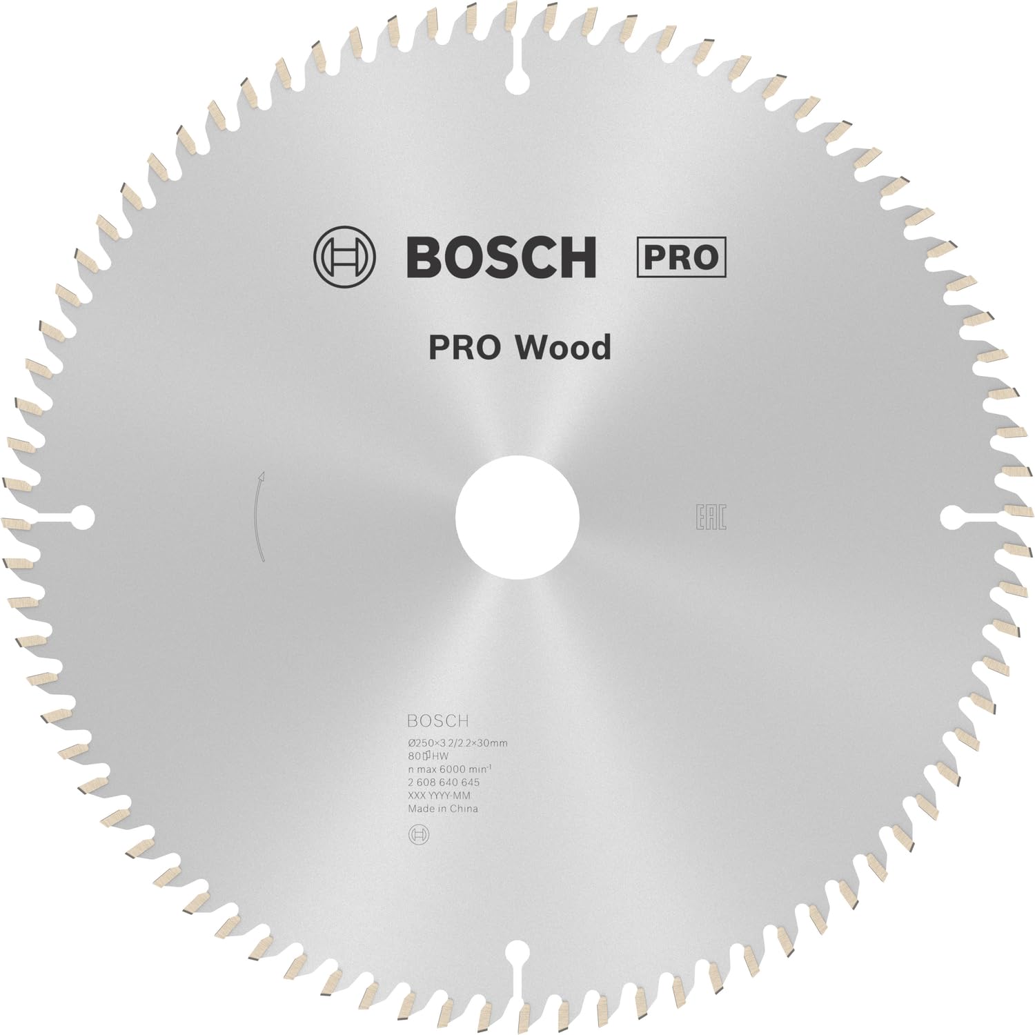 Bosch 1x PRO Wood Circular Saw Blade for Corded Mitre Saws (for Softwood, Hardwood, Ø mm, Professional Accessory Mitre Circular Saw)