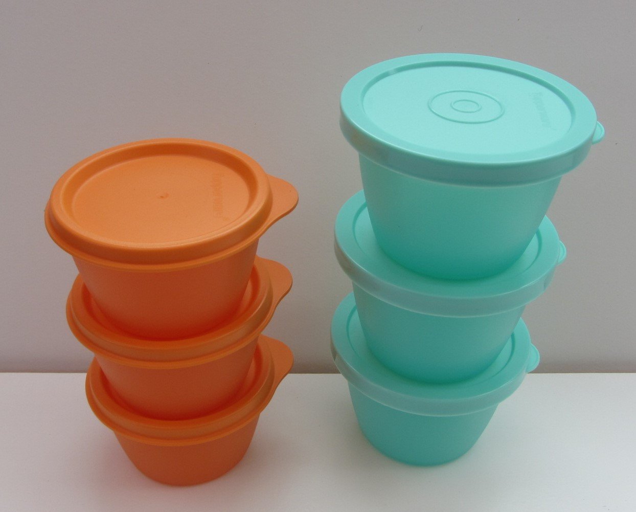 Tupperware 6 petit pot 150 + 120 ml, boîte pour les restes/conservation