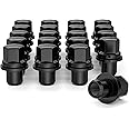 EZISOE 20PCS M14x1.5 1.83" Tall Black Mag Seat Closed End Bulge Acorn Lug Nuts - 0.87" Hex Wheel Lug Nuts for OEM Factory Land Rover LR3 LR4 Range Rover & Sport