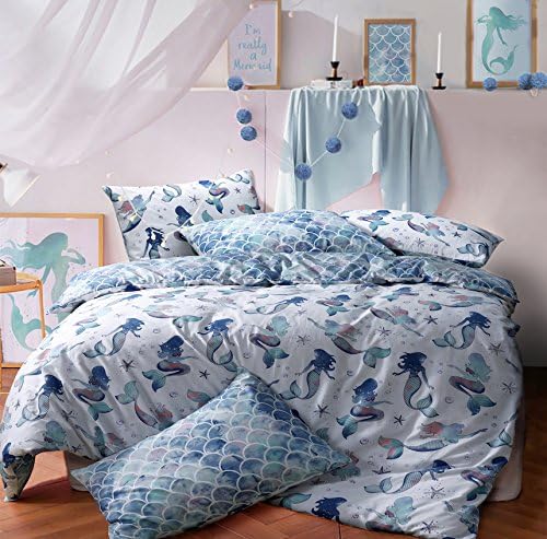 NEW Duvet Cover Quilt Cover Bedding Set: Mermaid All Sizes (Single)