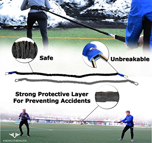 Vikingstrength-360-Resistance-Running-Training-Bungee-Band-Waist-Workout-Guide-Speed-Fitness-Agility-Speed-Strength--Gym-Equipment-for-Football-Basketball-Crossfit-Solo-or-Partner