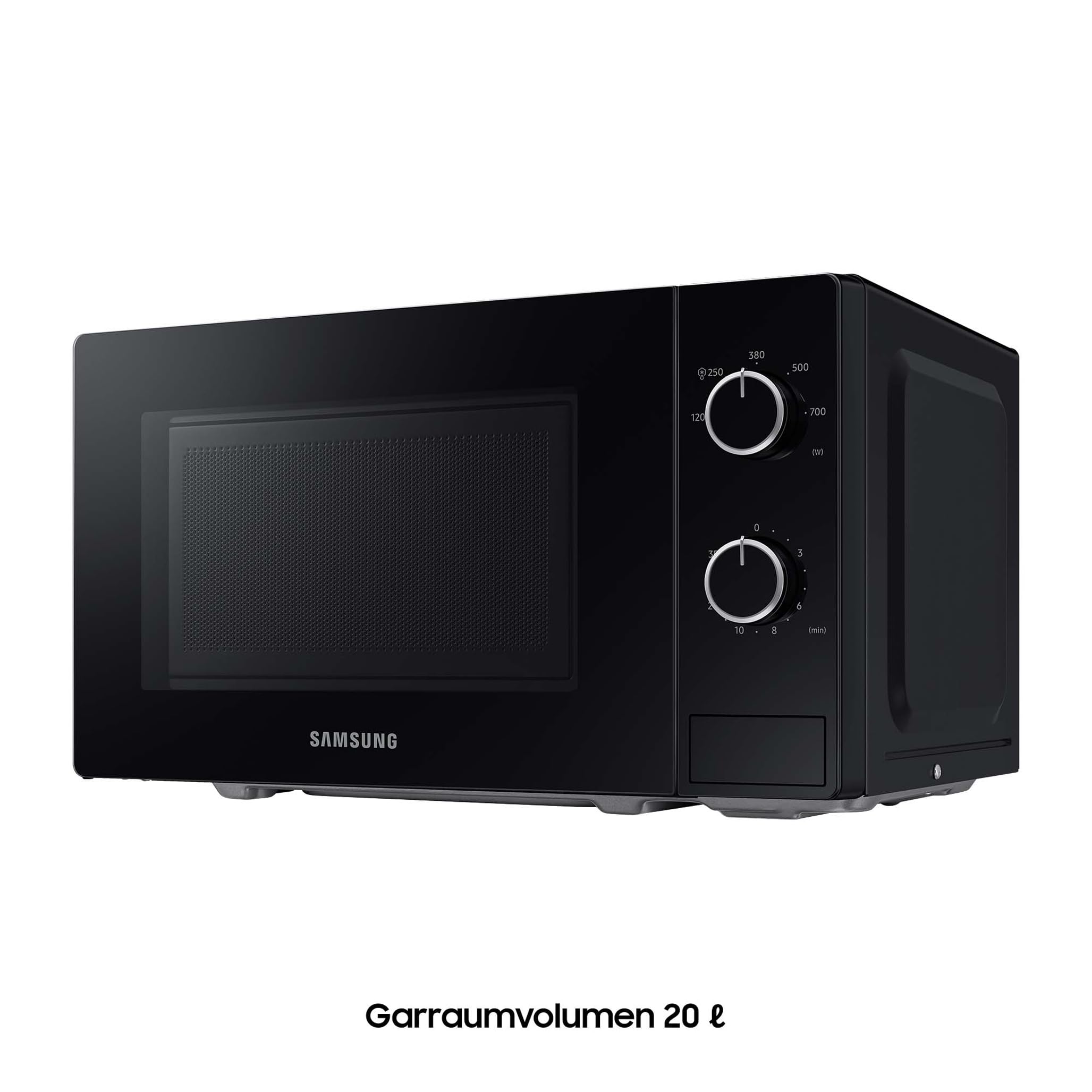 Samsung Solo-Mikrowelle, 700 W, Epoxy-Garraum mit 20 l Volumen, 5 Leistungsstufen, Defrost, Schwarz, MS20A3010AL/EG 3