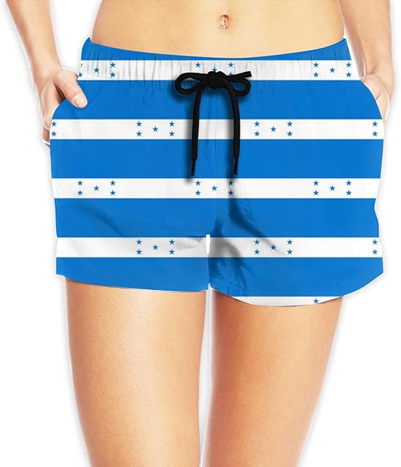 Amazon ホンジュラスflag 1056 ショートパンツ レディース おしゃれ フィットネスパンツ スポーツ 短パン ビーチパンツ ランニング 水着 サーフパンツ ビキニ セパレーツ 通販