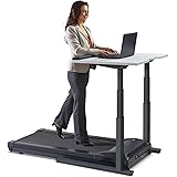 LifeSpan Fitness TR1200-Power (DT7) Treadmill Desk | High Quality Walking Treadmill with 38" Electric Height Adjusting Desk w