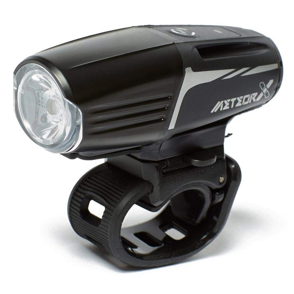 Moon - Meteor X Auto Rechargeable Handlebar Mounted Front Bike Light 450 Max Lumens, Daytime Mode, 90 Hours Max Runtime