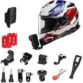 SHOEI RF1400 Chin Mount Kits Made for Z8 NXR2 X-SPR PRO Camera Mount Kit Customize Base Compatible with Gopro Hreo Ins360 Srago DJI Etc. (11PCS)