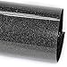 ARHIKY Glitter Heat Transfer Vinyl HTV for T-Shirts 10Inches by 5 Feet Rolls(Black)