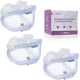 3 Packs Replacement Nasal Pillow Cushion for ResMed AirFit P10, Compatible with Original Airfit P10 Frame, Replacement Silicone CPAP Supplies, Reliable Seal &amp; Lighter Weight, Medium