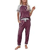 AUTOMET 2 Piece Lounge Sets For Women Summer Pajamas Two Piece Set Travel Outfits Lingerie Sleep Loungewear Matching Clothing
