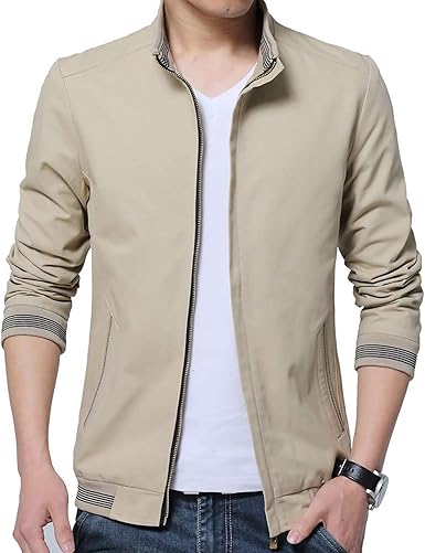 Spring Autumn Men Casual Jacket Coat Men S Washed 100 Pure Cotton Jackets Male Coats At Amazon Men S Clothing Store