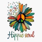 LAD Studio Daisy Peace Sign Hippie Soul Flower Lovers Gifts Window Bumper Sticker Decal 5""