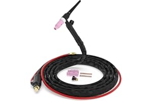 YESWELDER TIG Welding Torch WP-17V 13ft 150Amp 35-50mm² Air Cooled Lift TIG Torch, Compatible with YESWELDER MIG-165DS PRO/MIG-185DS PRO/MIG-205DS PRO/MIG-250PRO/ARC-205DS PRO Welders